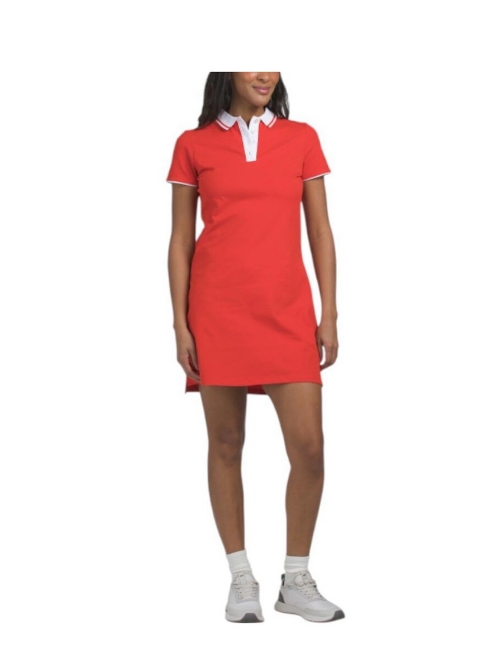 Swing Control Red Polo Golf / Tennis Dress with White Trim NWT!